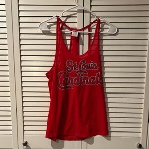 PINK Victoria's Secret Red St. Louis Cardinals Tank Top